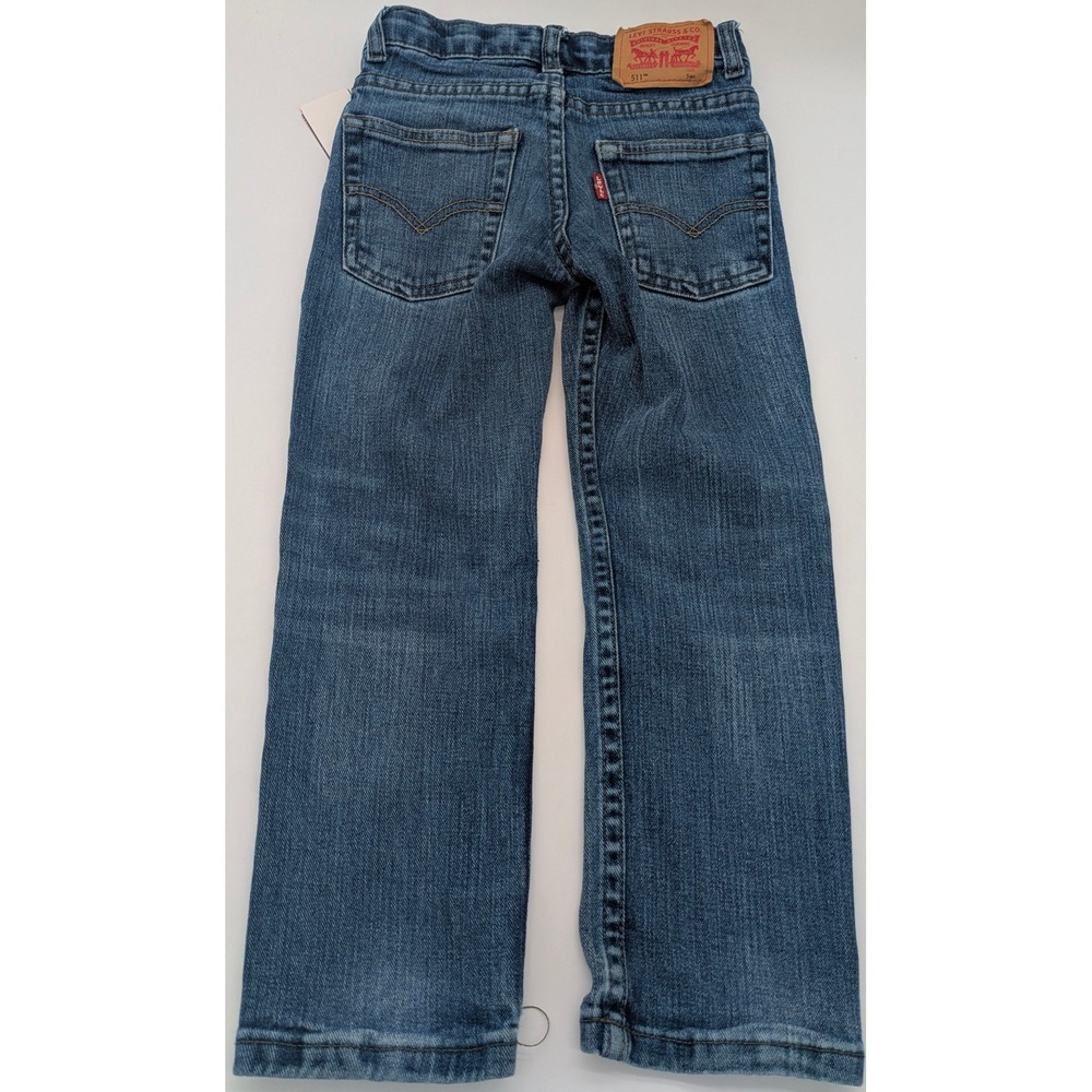 Levis 511 Slim Fit Boys Jeans Medium Wash Blue Size 5 Regular 5511-L1K